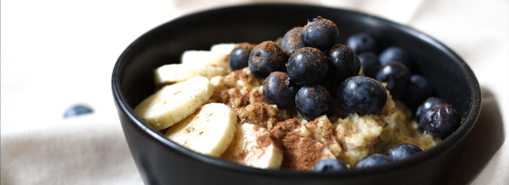Blaubeer Porridge