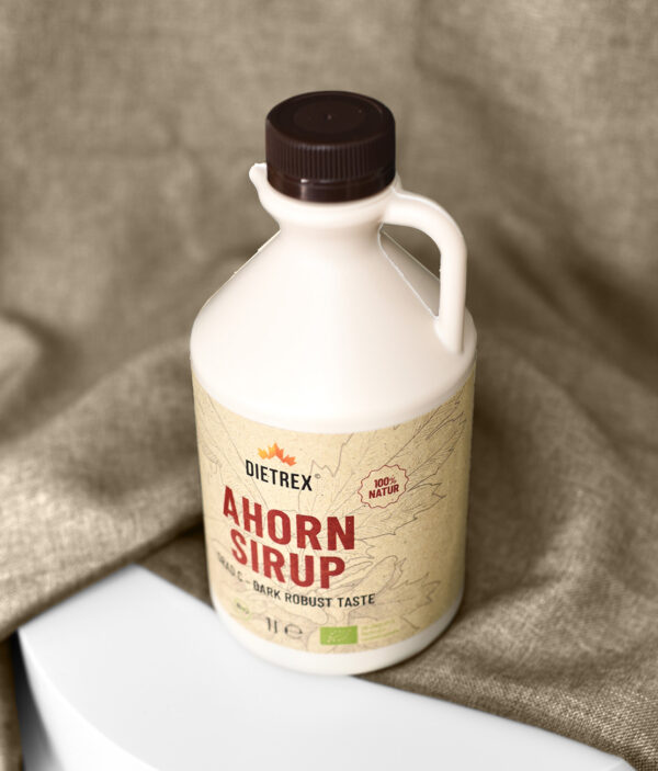 Produktfoto Vogelperspektive Ahornsirup Grad C 1 Liter von Dietrex