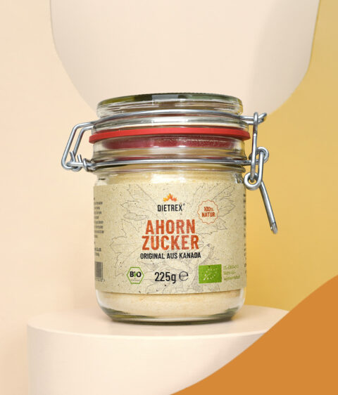 Bio Ahornzucker Produktfoto von Dietrex, Rückseite